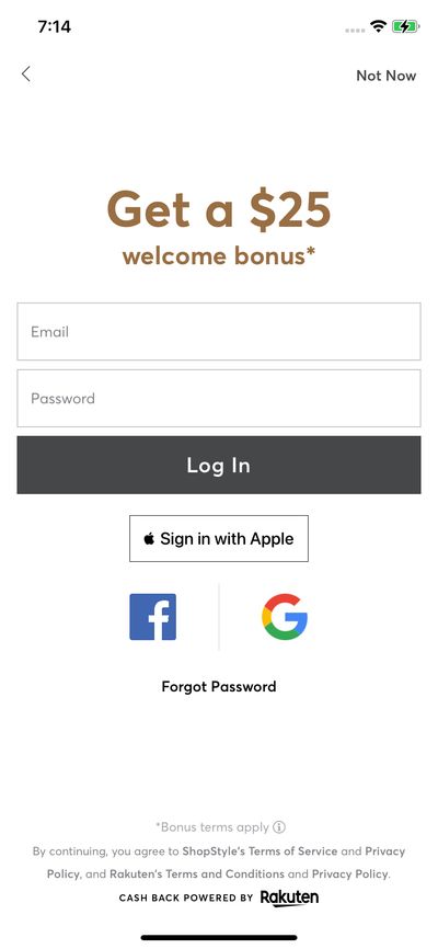 Logins screenshot 