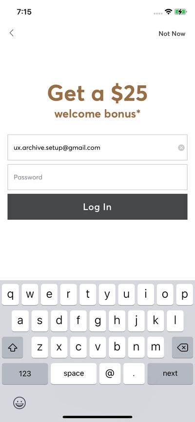 Logins screenshot 
