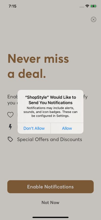 Permission screenshot 