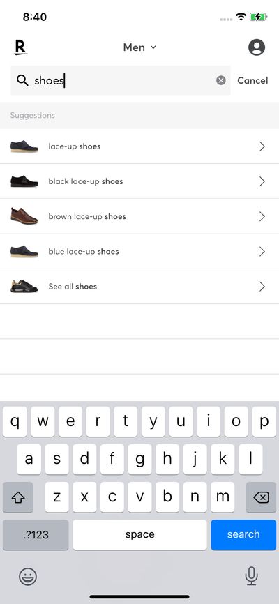 Search screenshot 