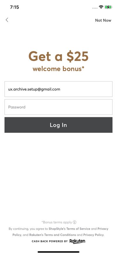 Logins screenshot 