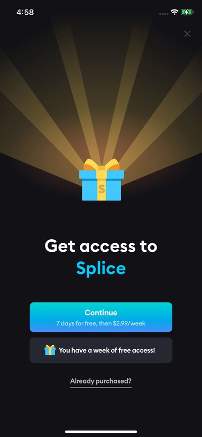 Subscription screenshot 