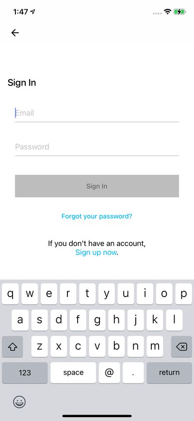 Logins screenshot 