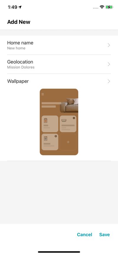 Setups screenshot 
