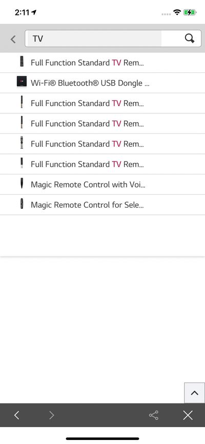 Search screenshot 