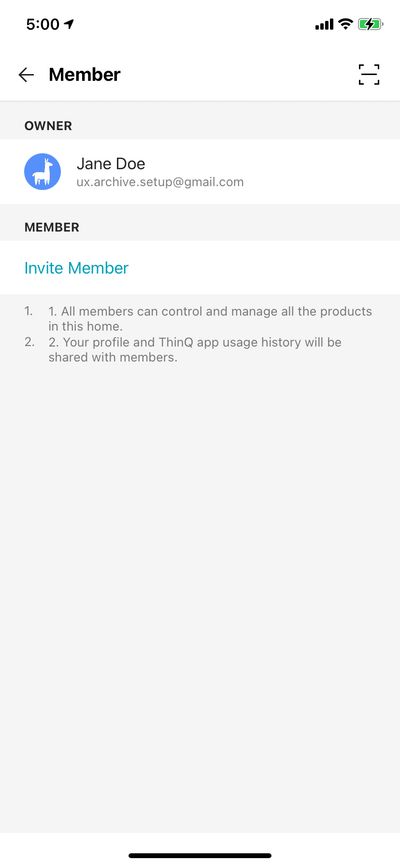 Profile & Account screenshot 