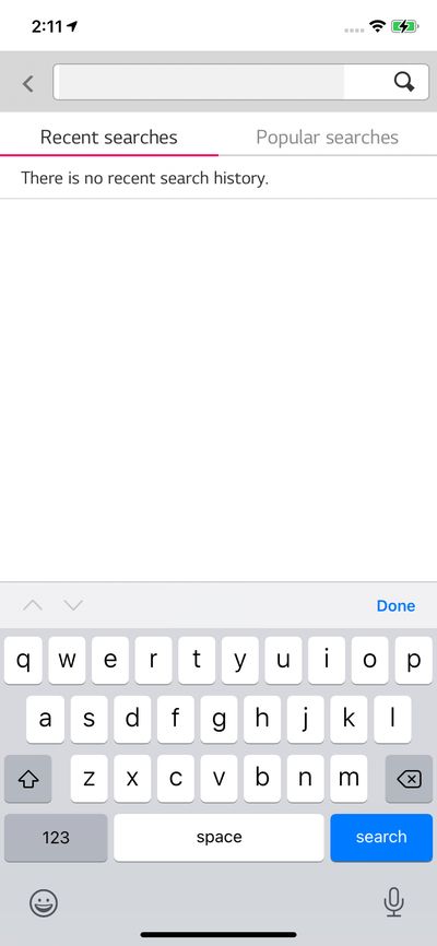 Search screenshot 