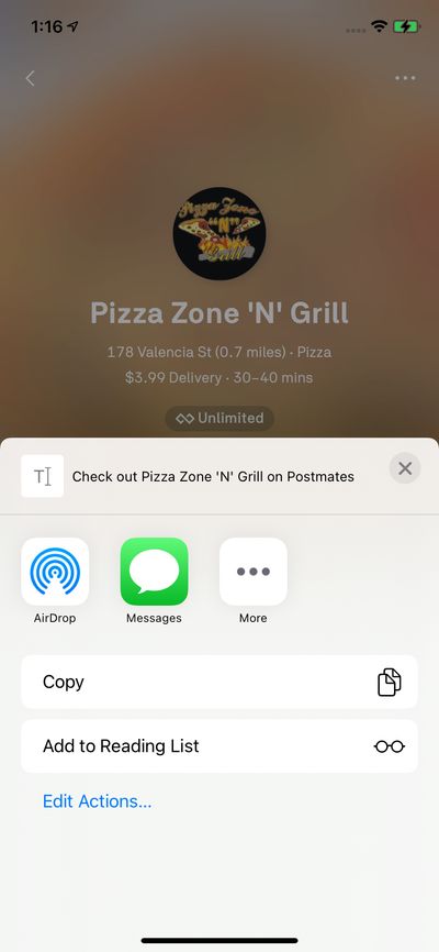 Share screenshot 