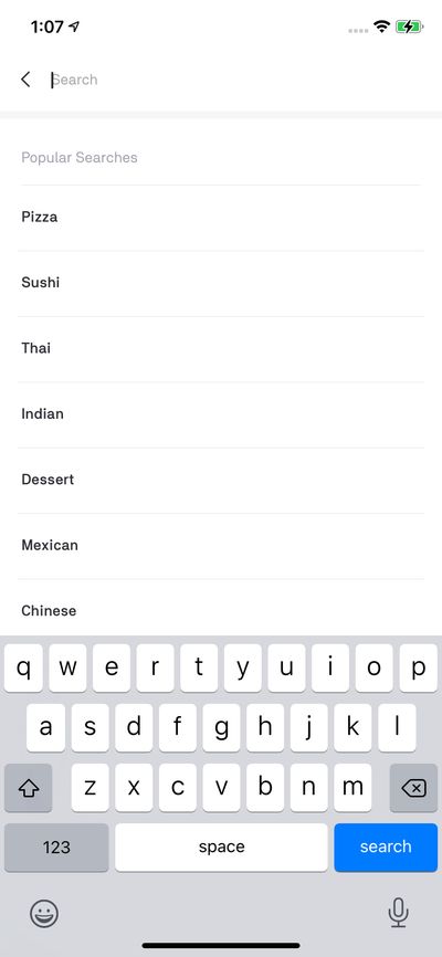 Search screenshot 