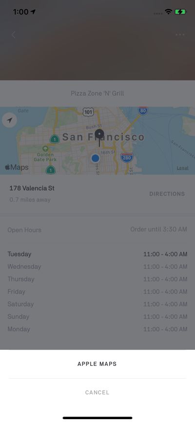 Maps screenshot 