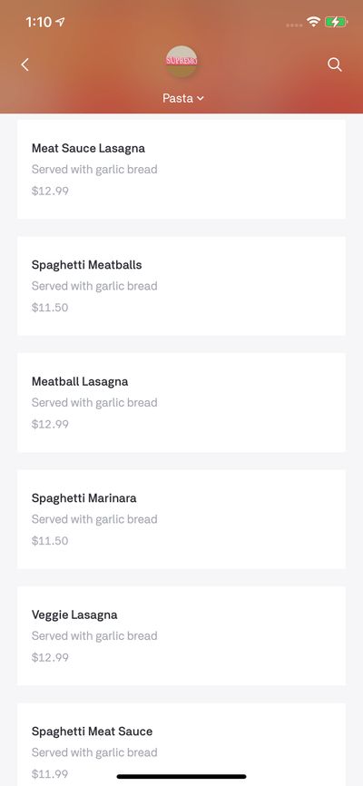Recipes & Menus screenshot 