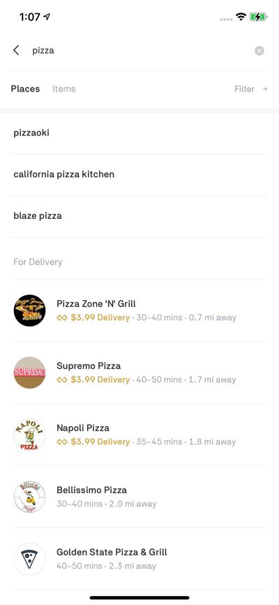 Search screenshot 