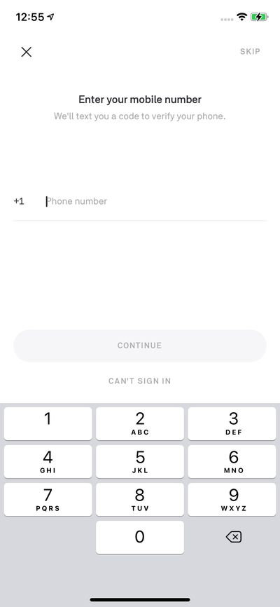 Signups screenshot 