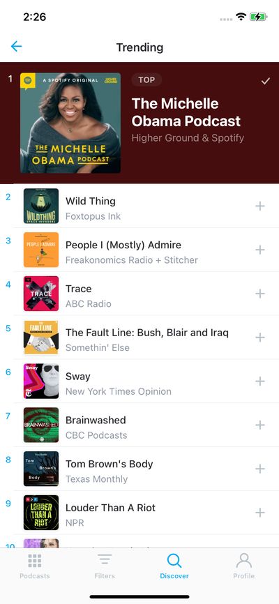 Libraries screenshot 
