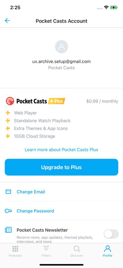 Subscription screenshot 