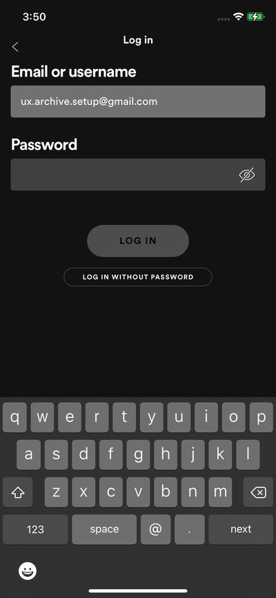Logins screenshot 