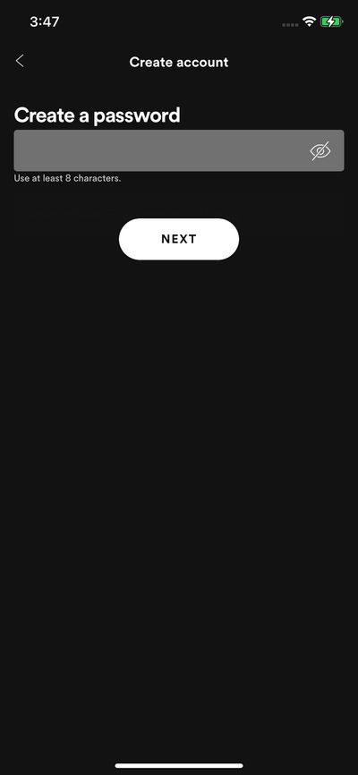 Signups screenshot 