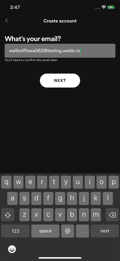 Signups screenshot 