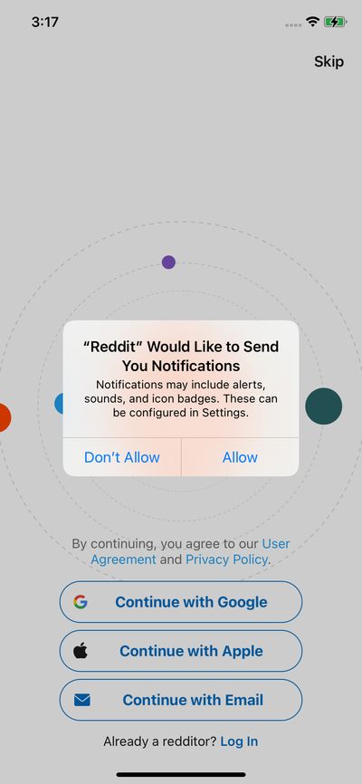Permission screenshot 