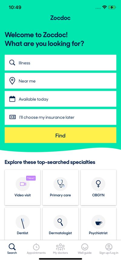 Home screenshot 