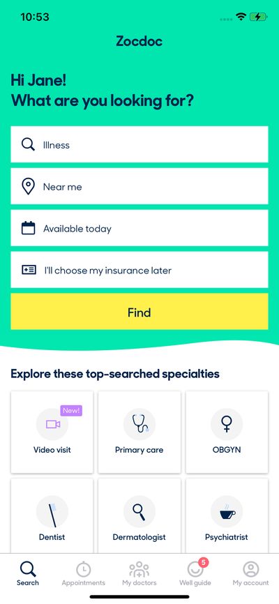 Home screenshot 