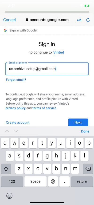Logins screenshot 
