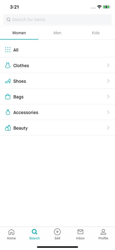 Search screenshot 