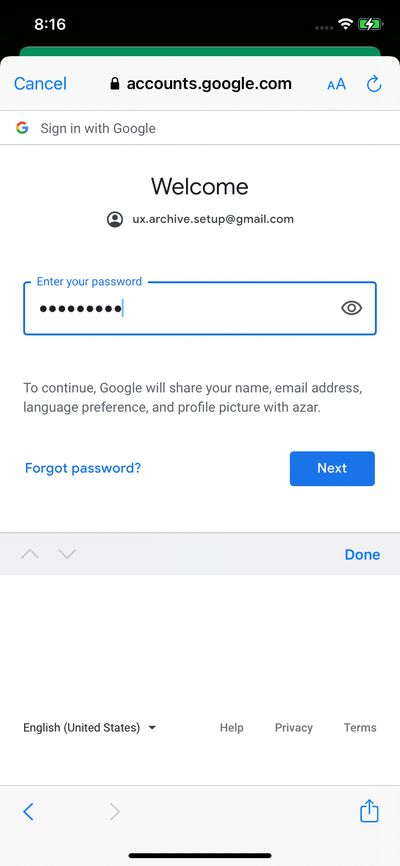 Logins screenshot 