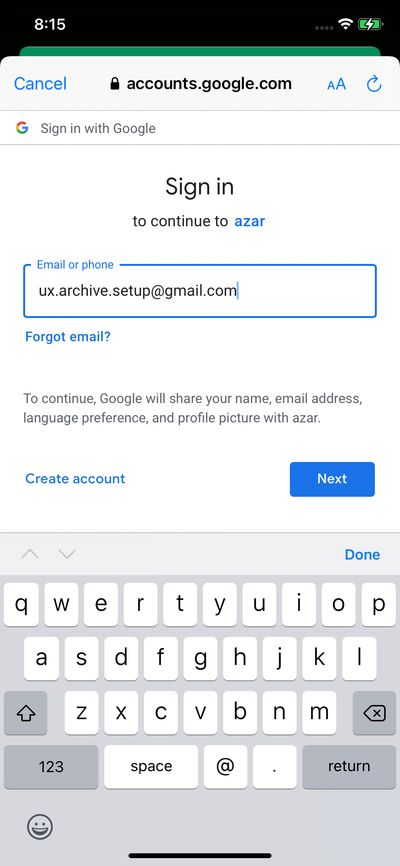 Logins screenshot 
