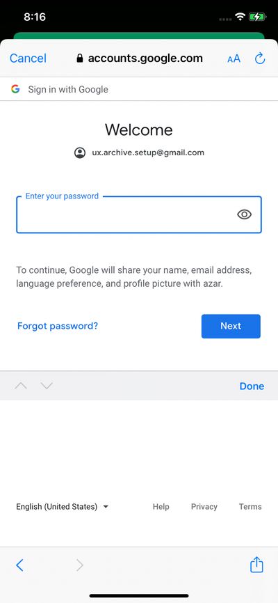 Logins screenshot 