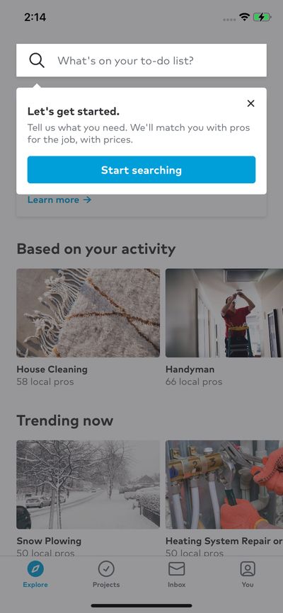 Search screenshot 