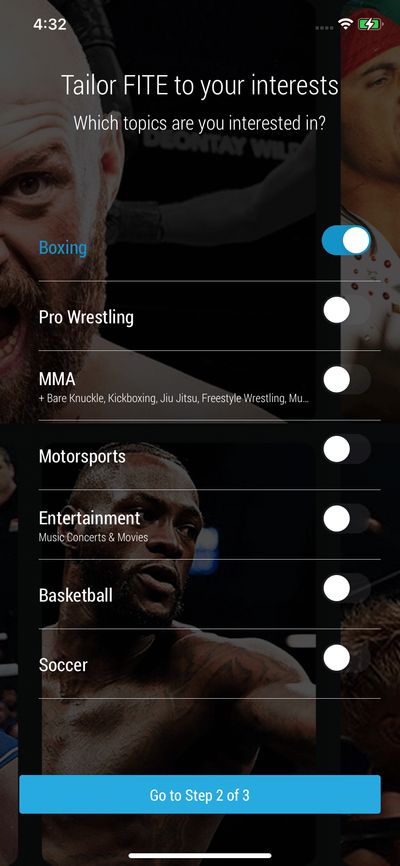Setups screenshot 