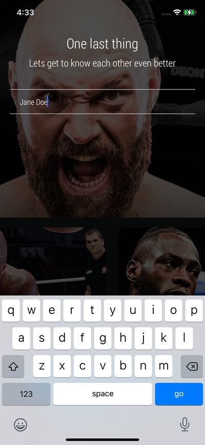 Signups screenshot 