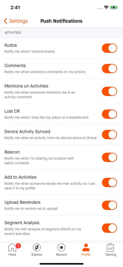 Activity & Notification screenshot 