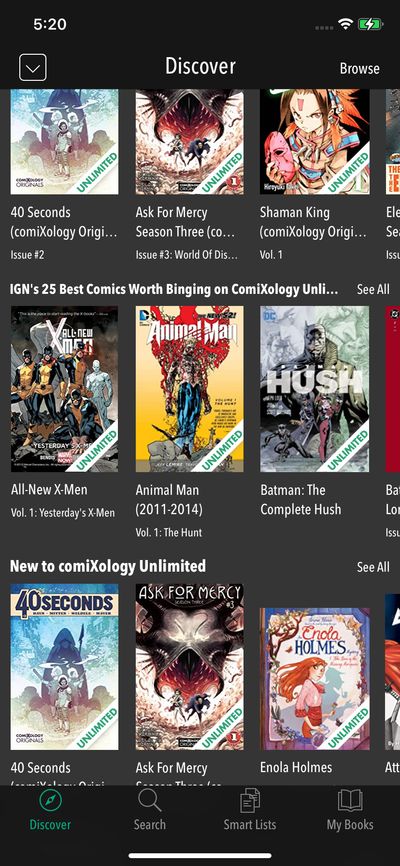 Libraries screenshot 