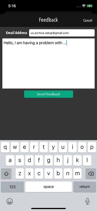 Help & Feedback screenshot 