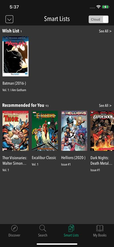 Libraries screenshot 