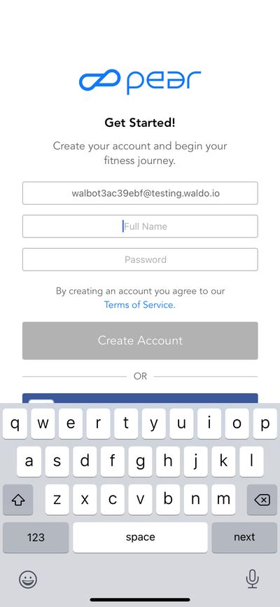 Signups screenshot 