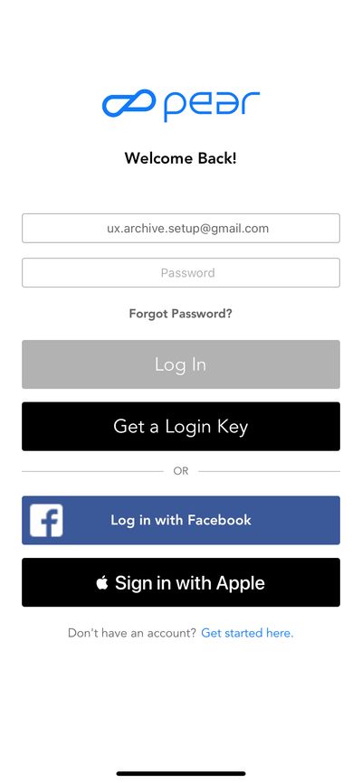 Logins screenshot 