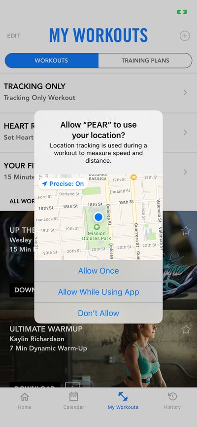 Permission screenshot 