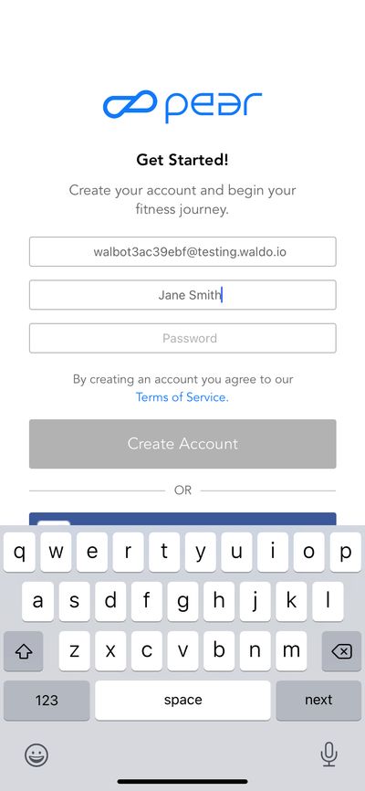 Signups screenshot 