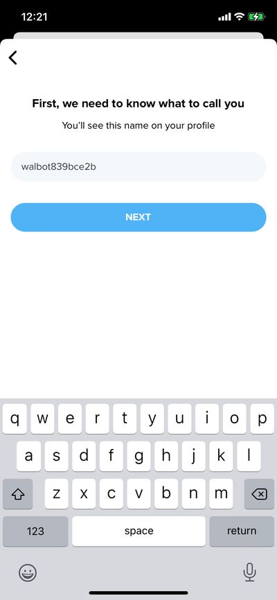 Signups screenshot 