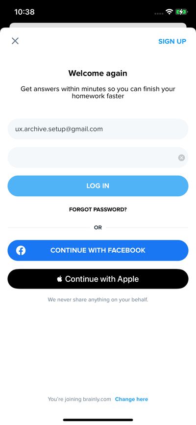 Logins screenshot 