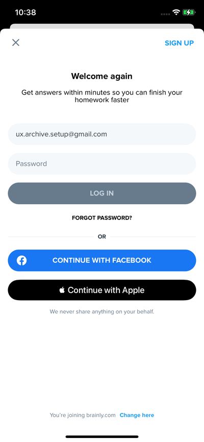Logins screenshot 