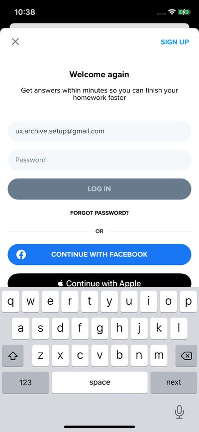 Logins screenshot 