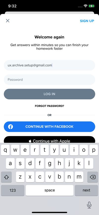 Logins screenshot 
