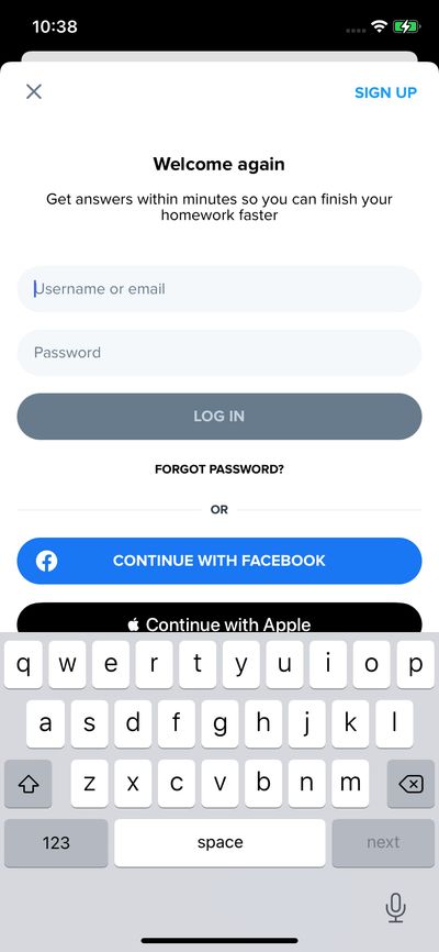 Logins screenshot 