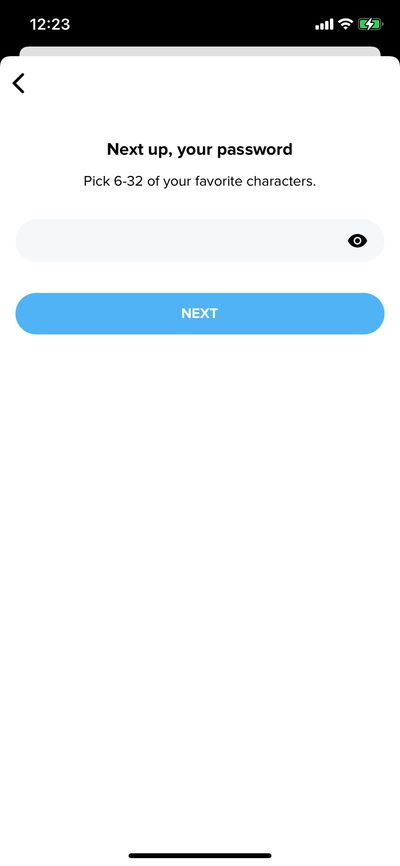 Signups screenshot 