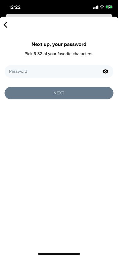Signups screenshot 