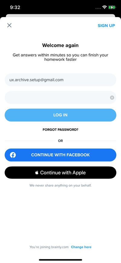 Logins screenshot 